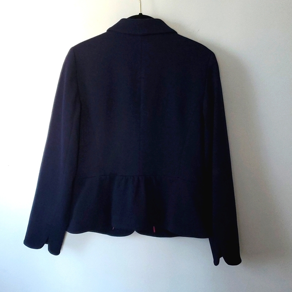Talbots Women's Blazer Jacket Navy Blue sz 4 - Picture 9 of 12